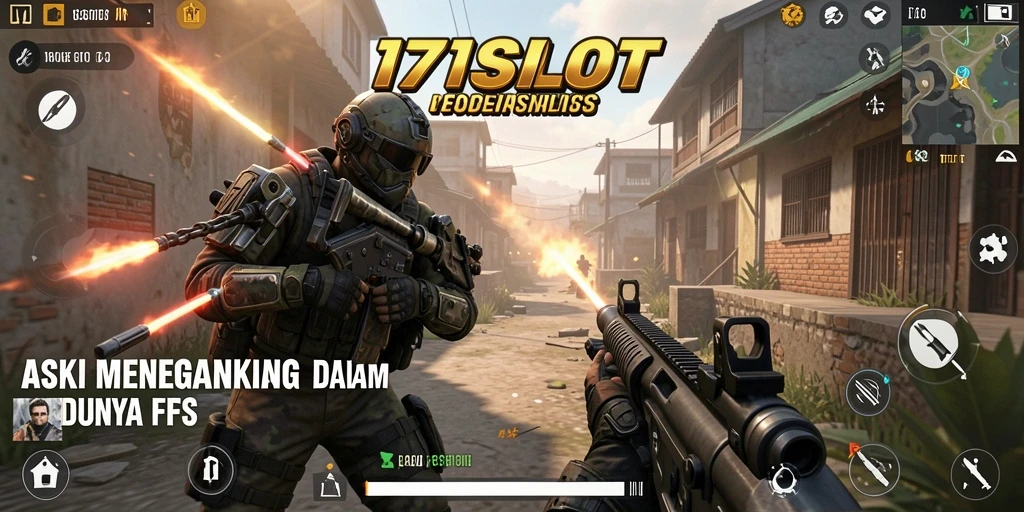 Tangkapan layar 171SLOT menunjukkan aksi mendebarkan dalam gameplay FPS.