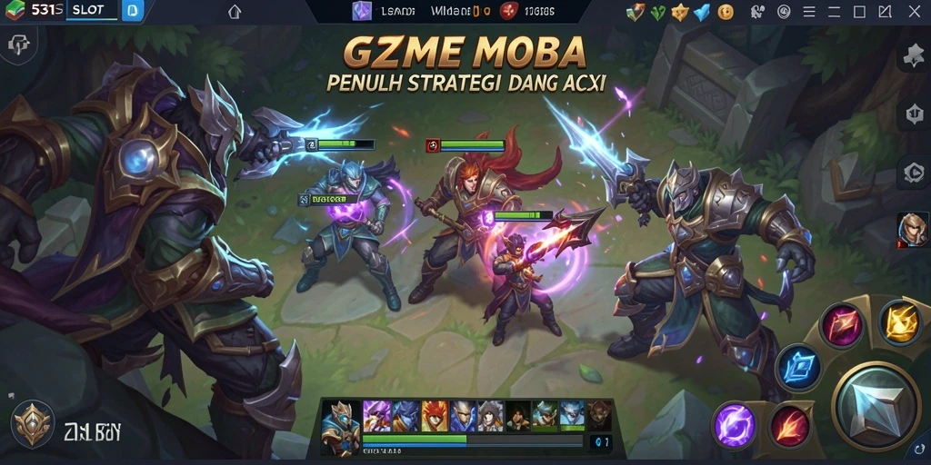 Gameplay MOBA intens dengan karakter menarik di 531SLOT.