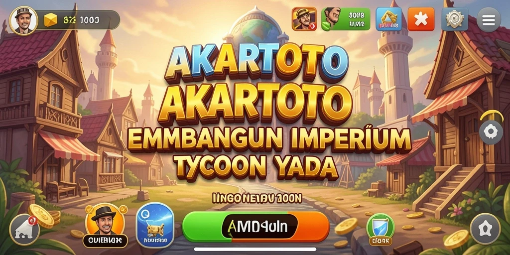 Tangkapan layar menunjukkan gameplay seru AKARTOTO di dunia Tycoon.