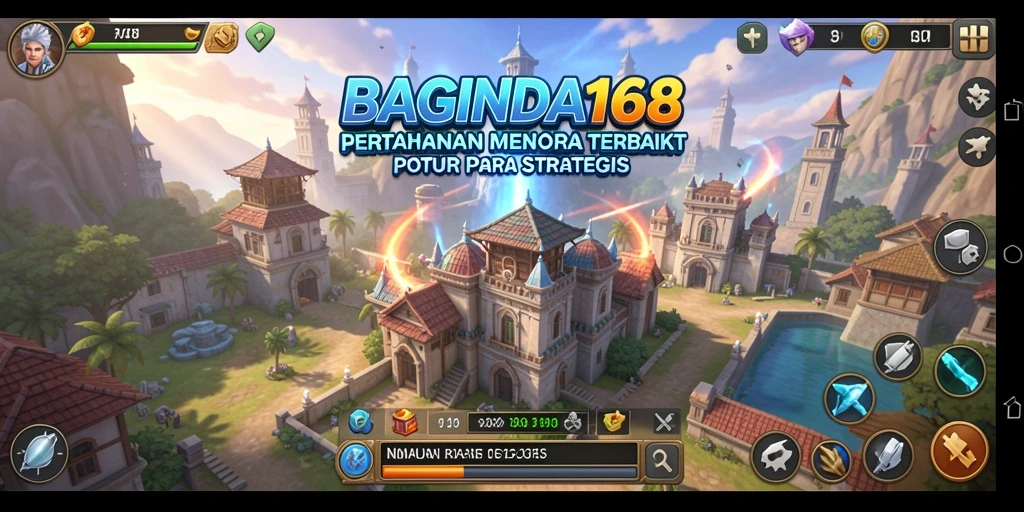 Tangkapan layar permainan BAGINDA168 menampilkan aksi seru dalam strategi Tower Defense.