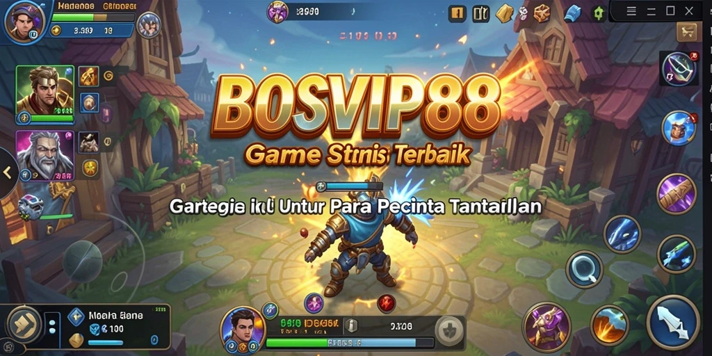 Tampilan gameplay <strong>BOSVIP88</strong> yang penuh strategi dan ketegangan.