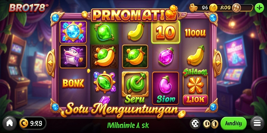 Tangkapan layar utama BRO178 menampilkan gameplay Slot yang seru.