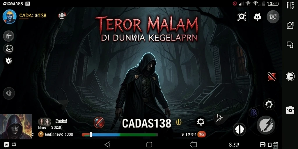 Tampilan gameplay menegangkan dari CADAS138 dengan suasana Horror yang mencekam.