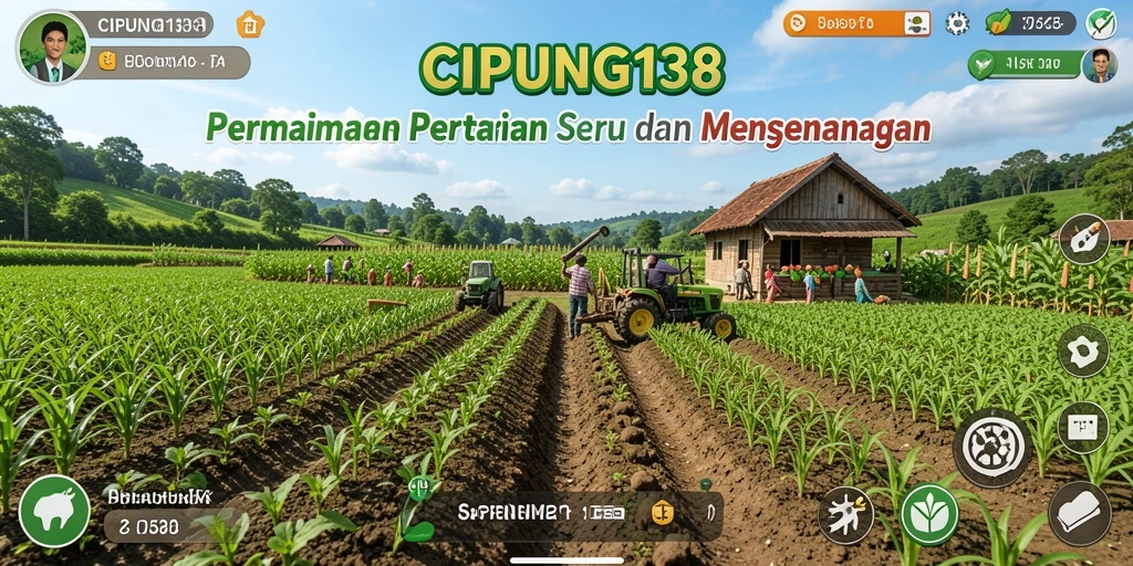 Tampilan gameplay menarik dari CIPUNG138 saat merawat kebun.