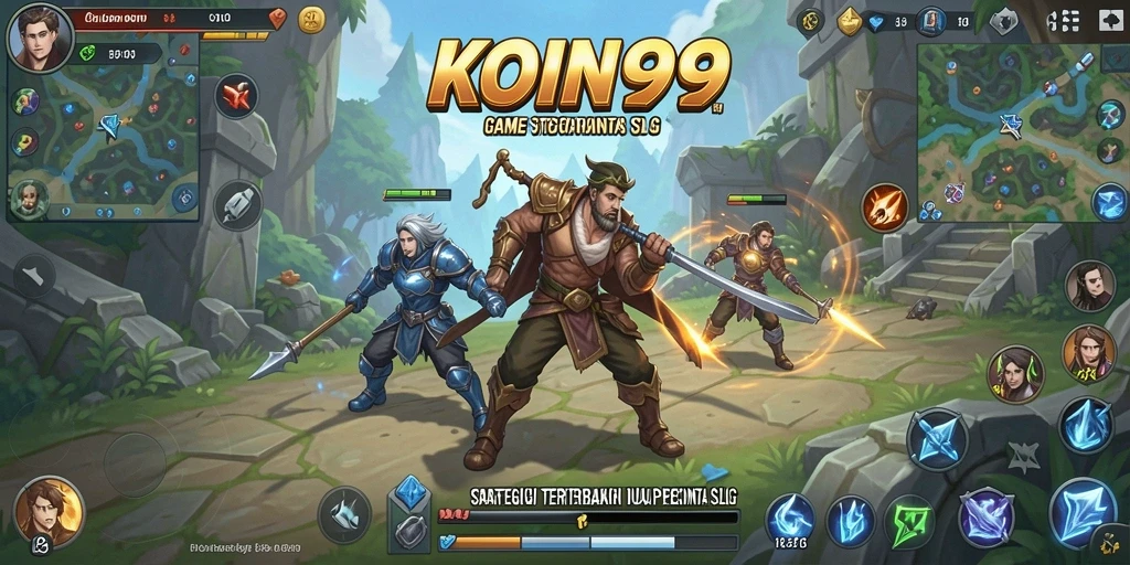 Tampilan gameplay KOIN99 dengan elemen strategi yang mendalam.