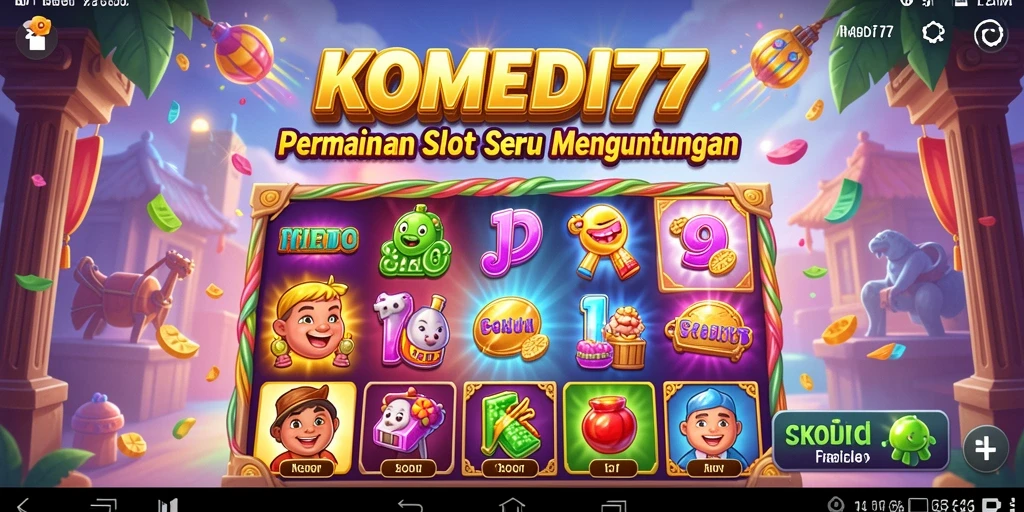 Screenshot KOMEDI77 menampilkan gameplay slot yang seru dan mengasyikkan.