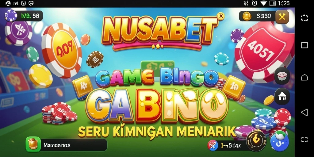 Tampilan gameplay seru NUSABET dalam permainan Bingo.