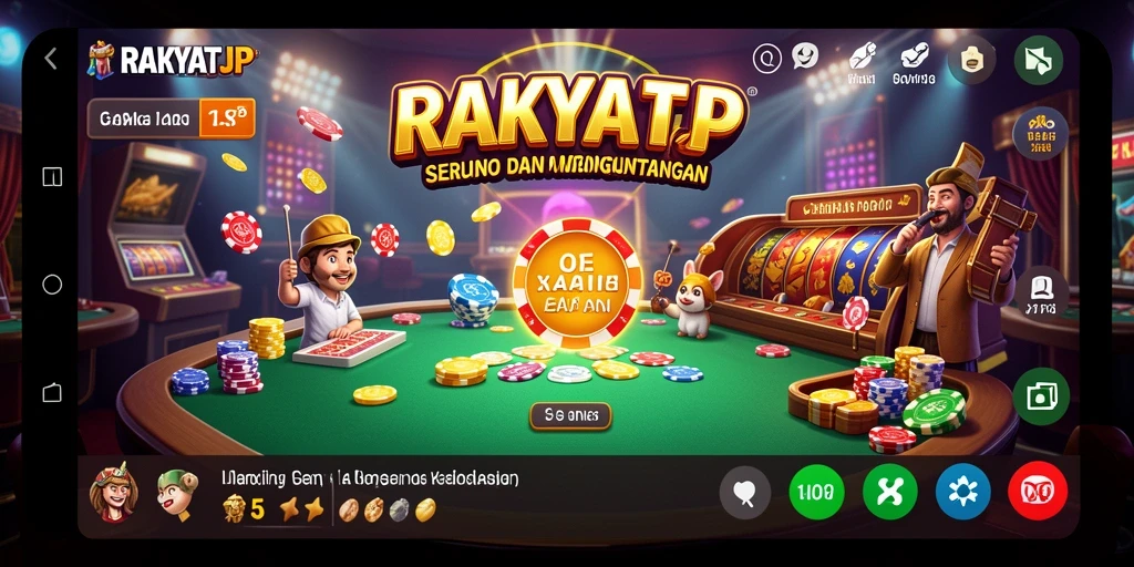 Tampilan gameplay RAKYATJP yang memukau dan mengasyikkan.