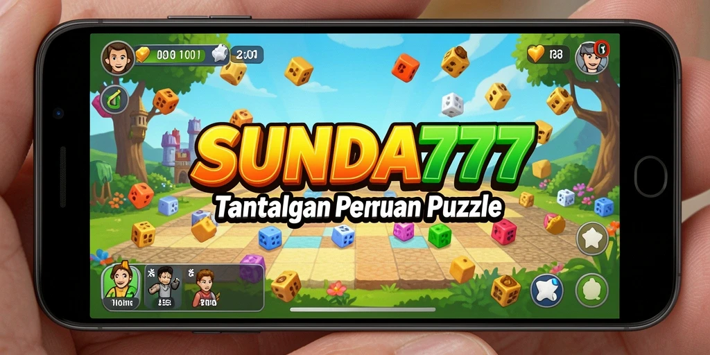 Screenshot SUNDA777 menampilkan gameplay puzzle yang seru dan penuh warna.