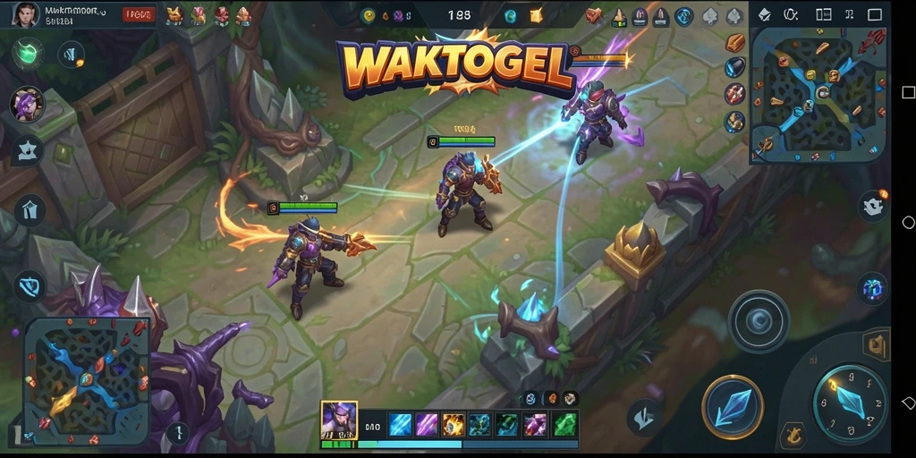 Tampilan gameplay menegangkan di arena <strong>WAKTOGEL</strong>.